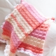 Loom Knit Baby Blanket With Crochet Edging PATTERN. Stroller Size, Tuck Stitch,