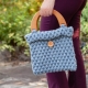 Loom Knit Tote, Stitch & Hat Pattern Set. 2 Loom Knitting Patterns + Stitch Inst
