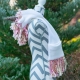 Loom Knit Unicorn Pocket Scarf With Hood PDF PATTERN. Double Pockets for hands a