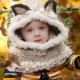 Loom Knit Wolf Hood PDF PATTERN. Oversized and Warm, Quick Project! Digital Down