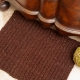 Loom knit rug pattern, area rug, bathmat, doormat, accent rug. PDF