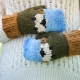 Loom Knit Sheep Themed Hat, Mitten and Cowl PATTERN Set