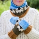 Loom Knit Sheep Themed Hat, Mitten and Cowl PATTERN Set