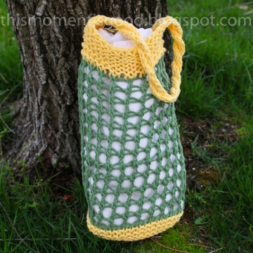 LOOM KNIT MARKET BAG PATTERN.