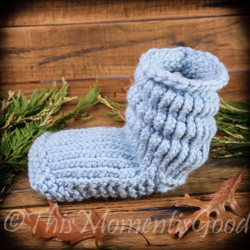 LOOM KNIT SLIPPER BOOTS PATTERN. THE BUNCHY BOOT PATTERN!