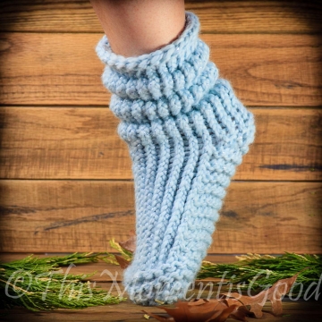 LOOM KNIT SLIPPER BOOTS PATTERN. THE BUNCHY BOOT PATTERN!