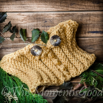 OM KNIT PICOT & RIBBED COWL PATTERN