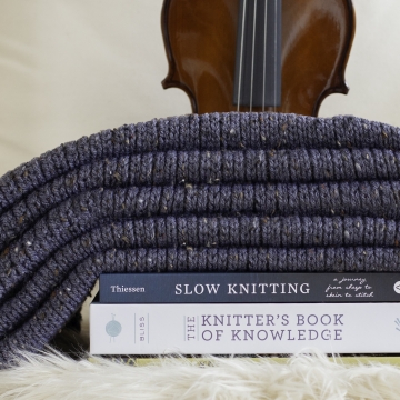Loom Knit Blanket PDF PATTERN, The Fisherman's Blanket, Modern, Minimalist Style