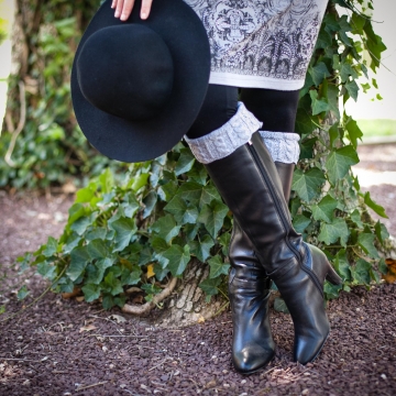 Loom Knit Cable Boot Toppers PATTERN