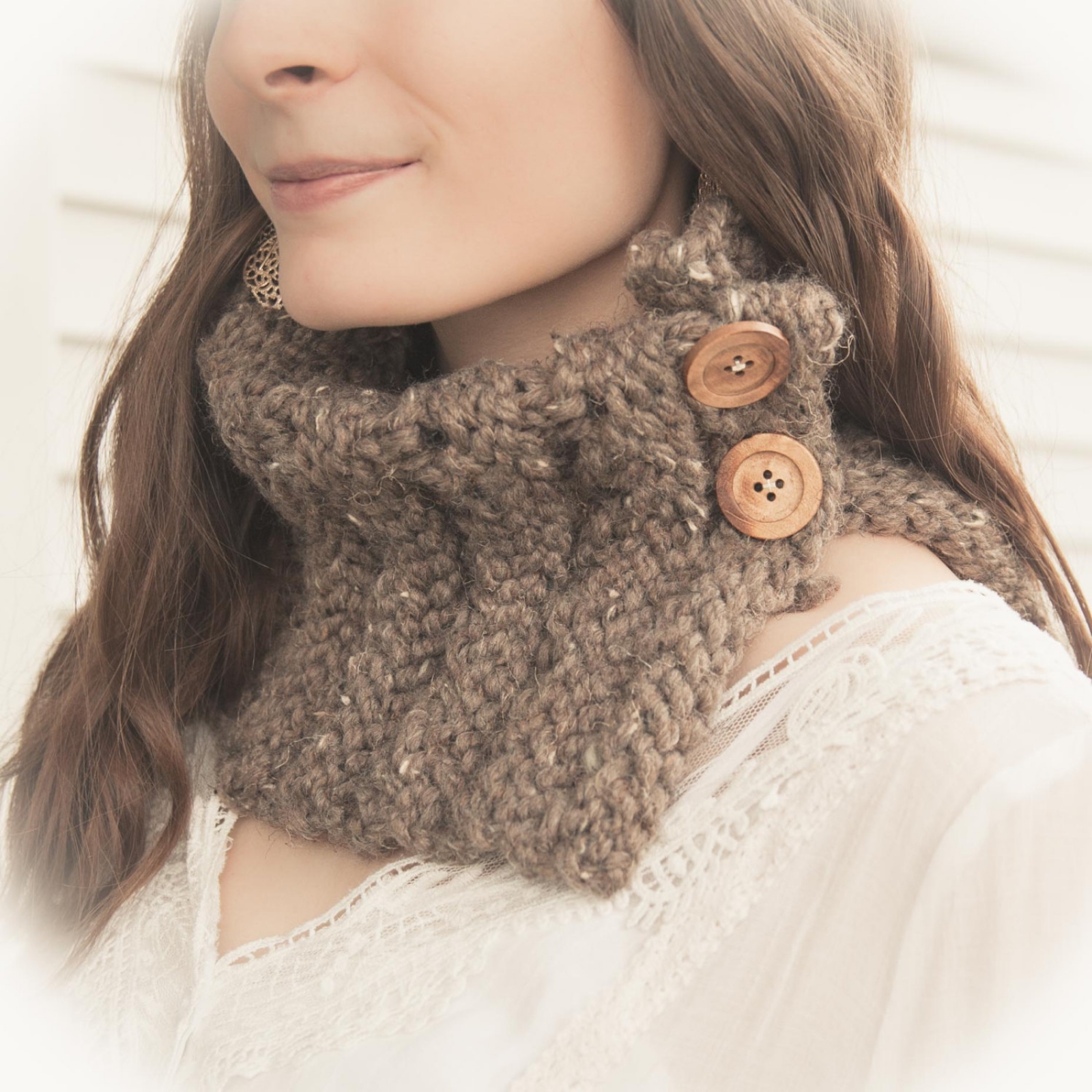 Loom Knit Cowl Pattern. Loom Knit Chunky Knit Cowl with ...