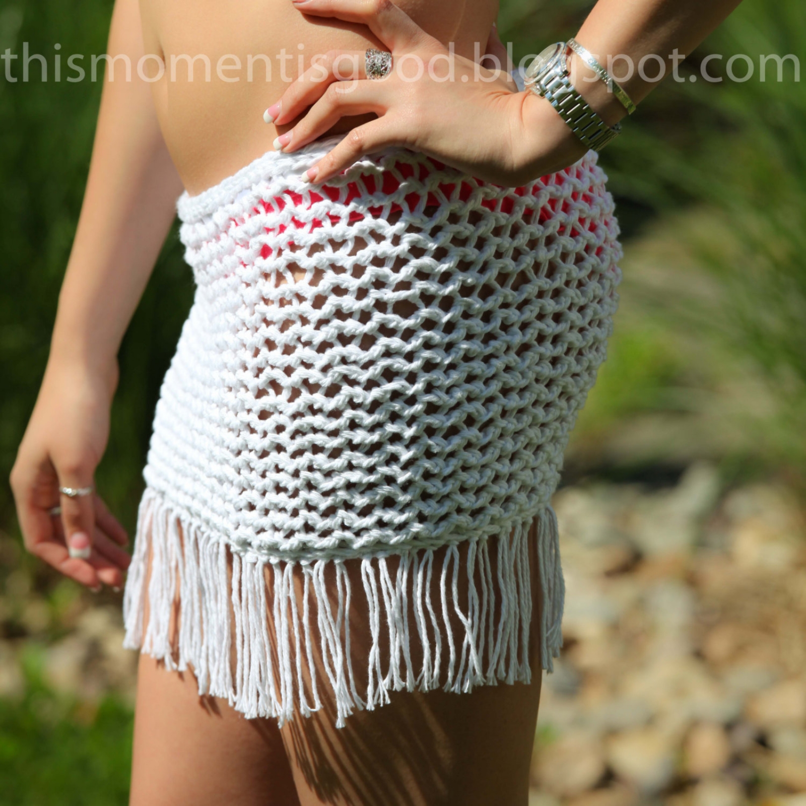 LOOM KNIT SWIMSUIT COVERUP PATTERN This Moment is Good