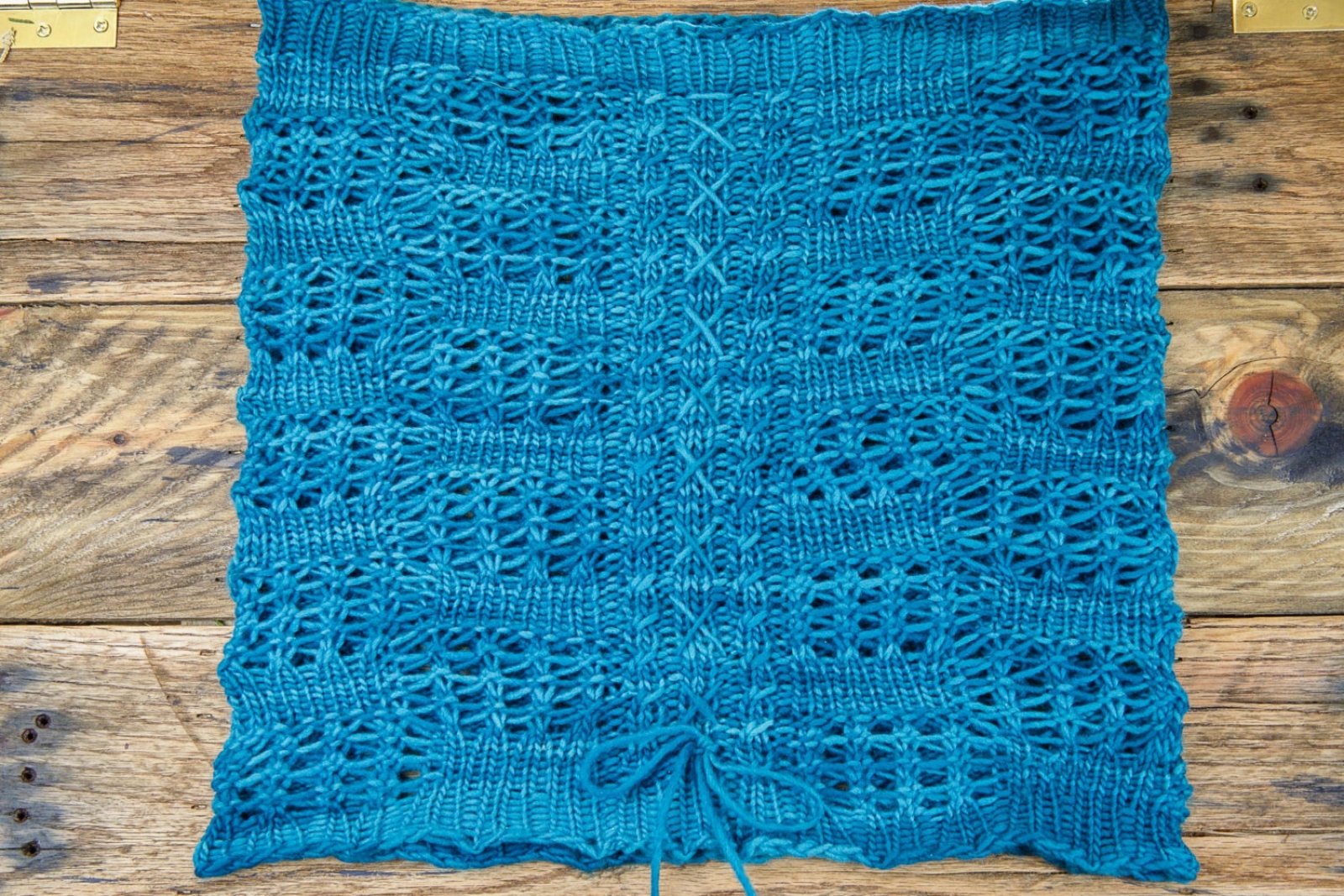 Loom Knit Lace Afghan 