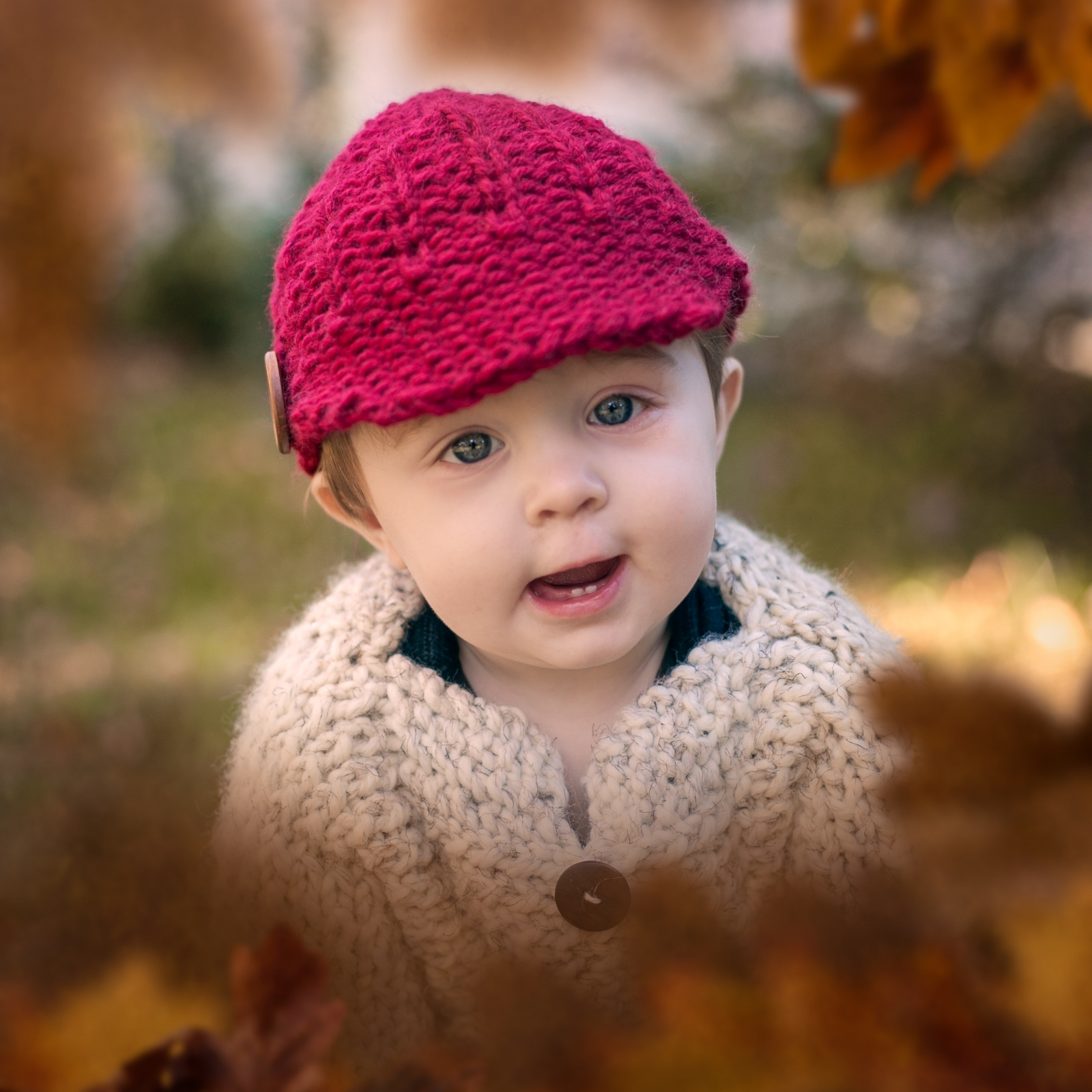 Knitted newsboy cap pattern baby top