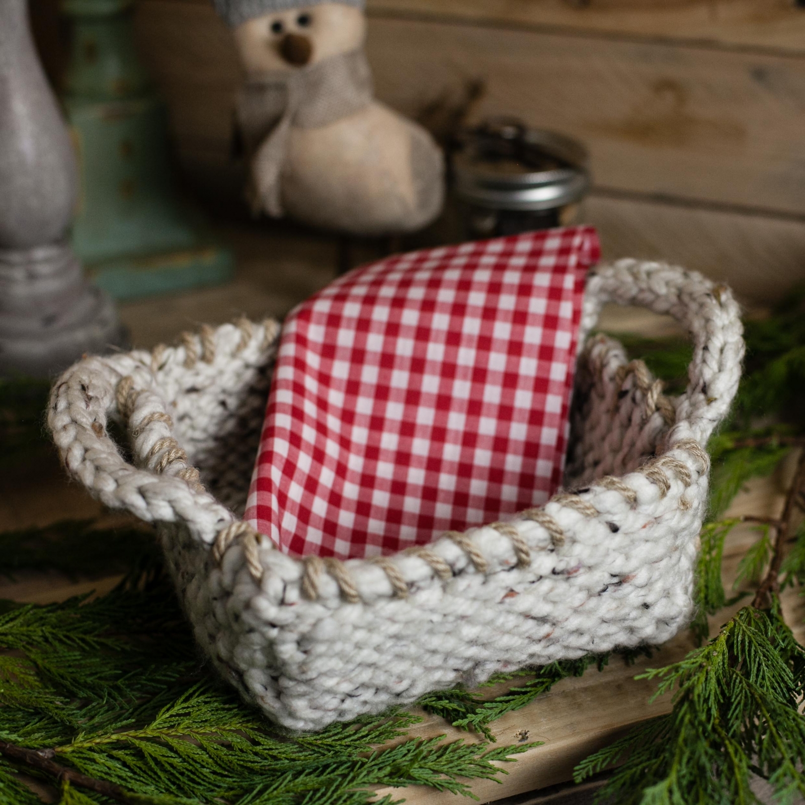 Loom Knit Basket PATTERNS, 4 Patterns Included.