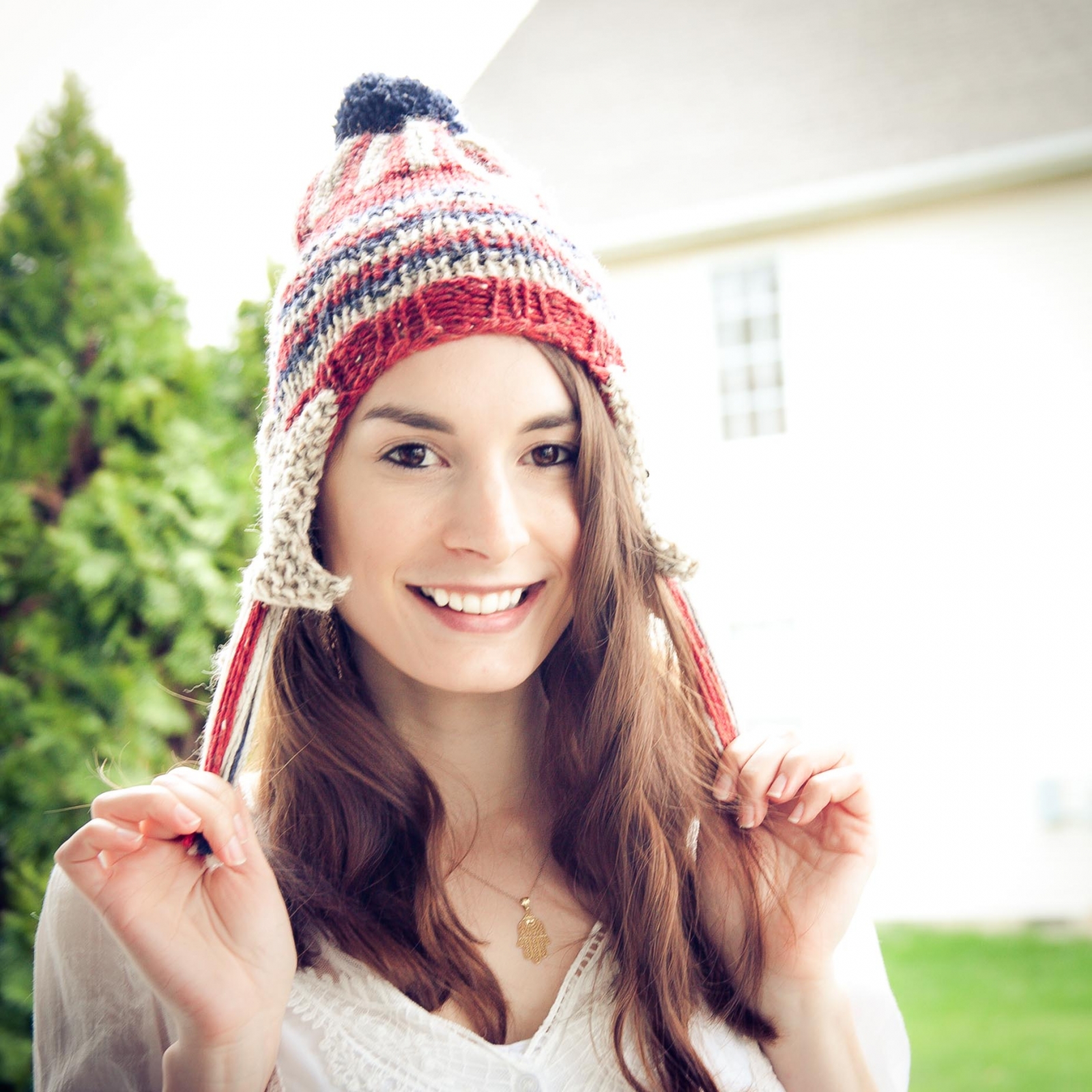 Loom Knit Patriotic Earflap Hat Pattern | This Moment is Good