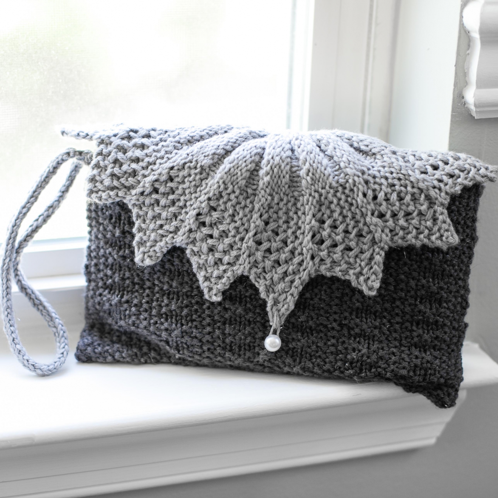 Loom Knit Clutch, Purse, Evening Bag, Wristlet PATTERN