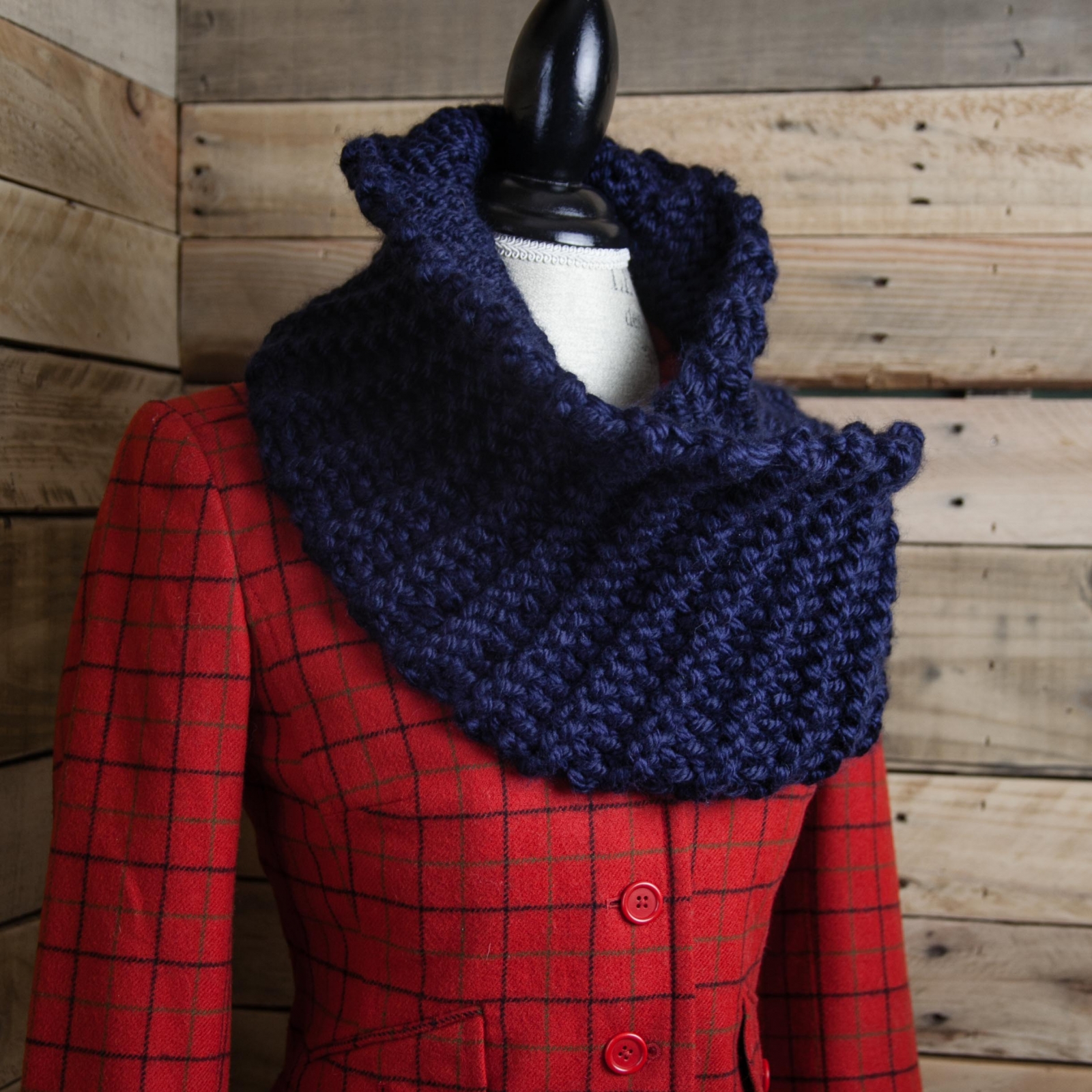 Loom Tricot Sassenach Cowl PATTERN, Motif de capot épais