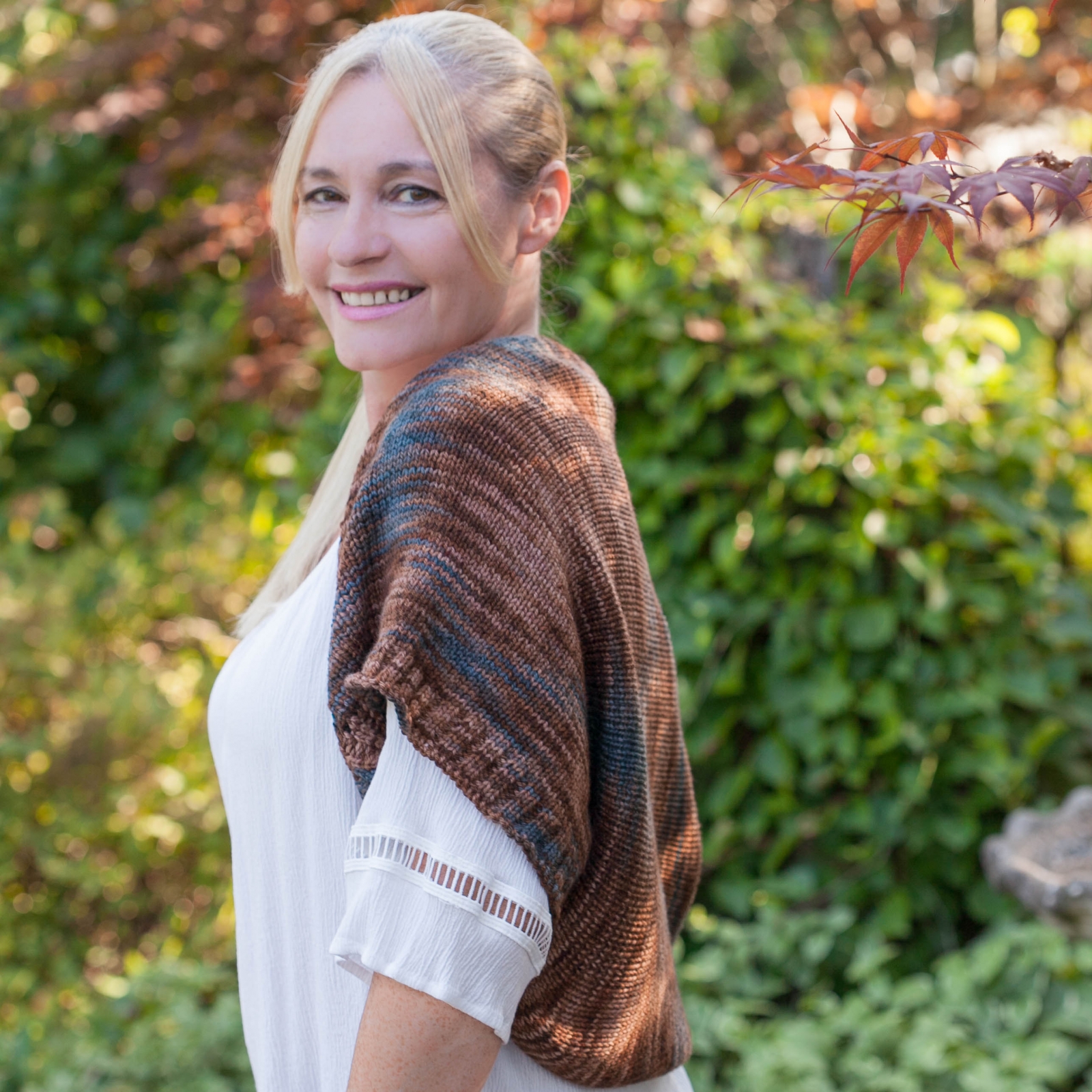 Loom Knit shrug pattern, blythe shrug. Relaxed fit shrug pattern. This Moment is Good