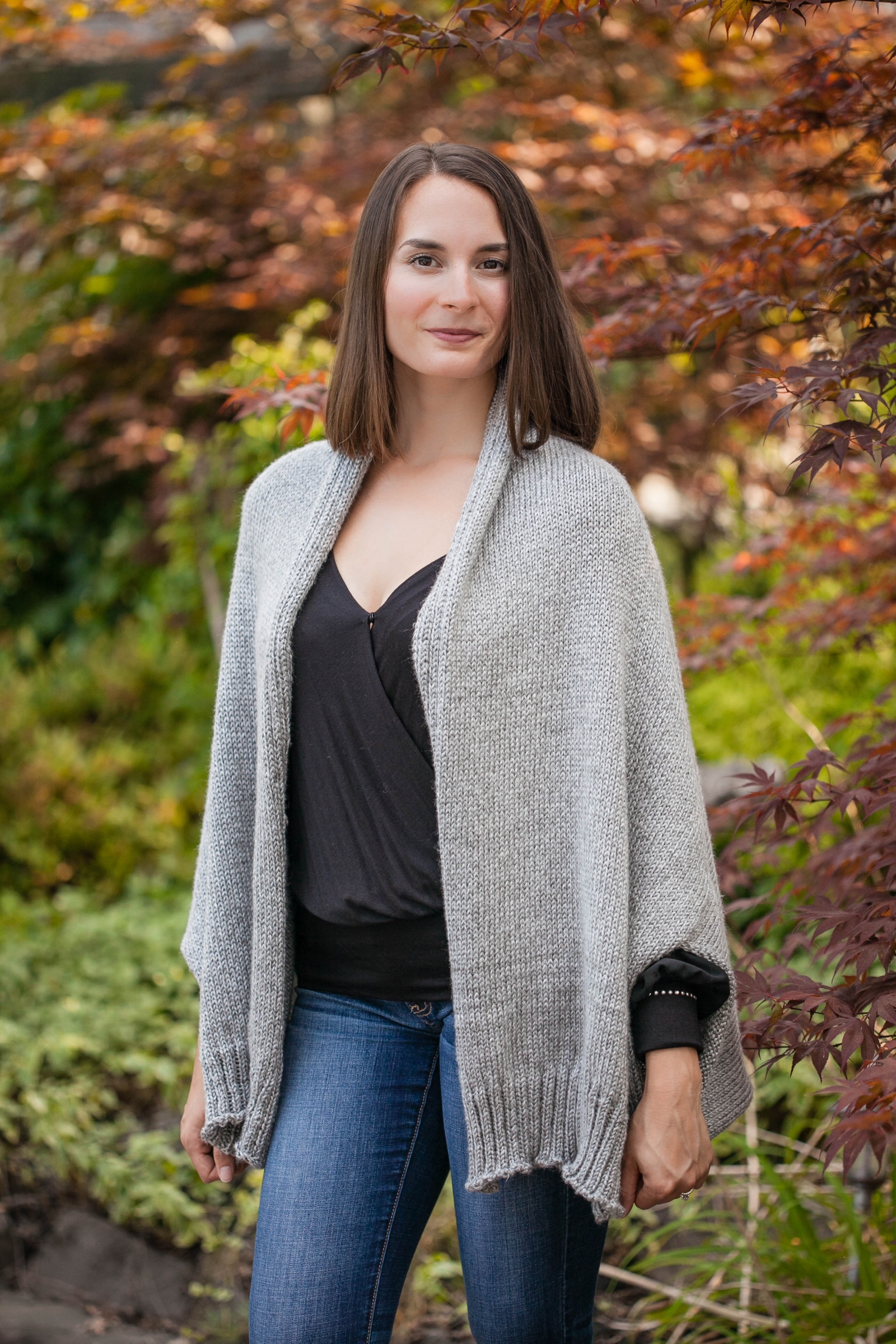 Knitted shrug cardigan on sale