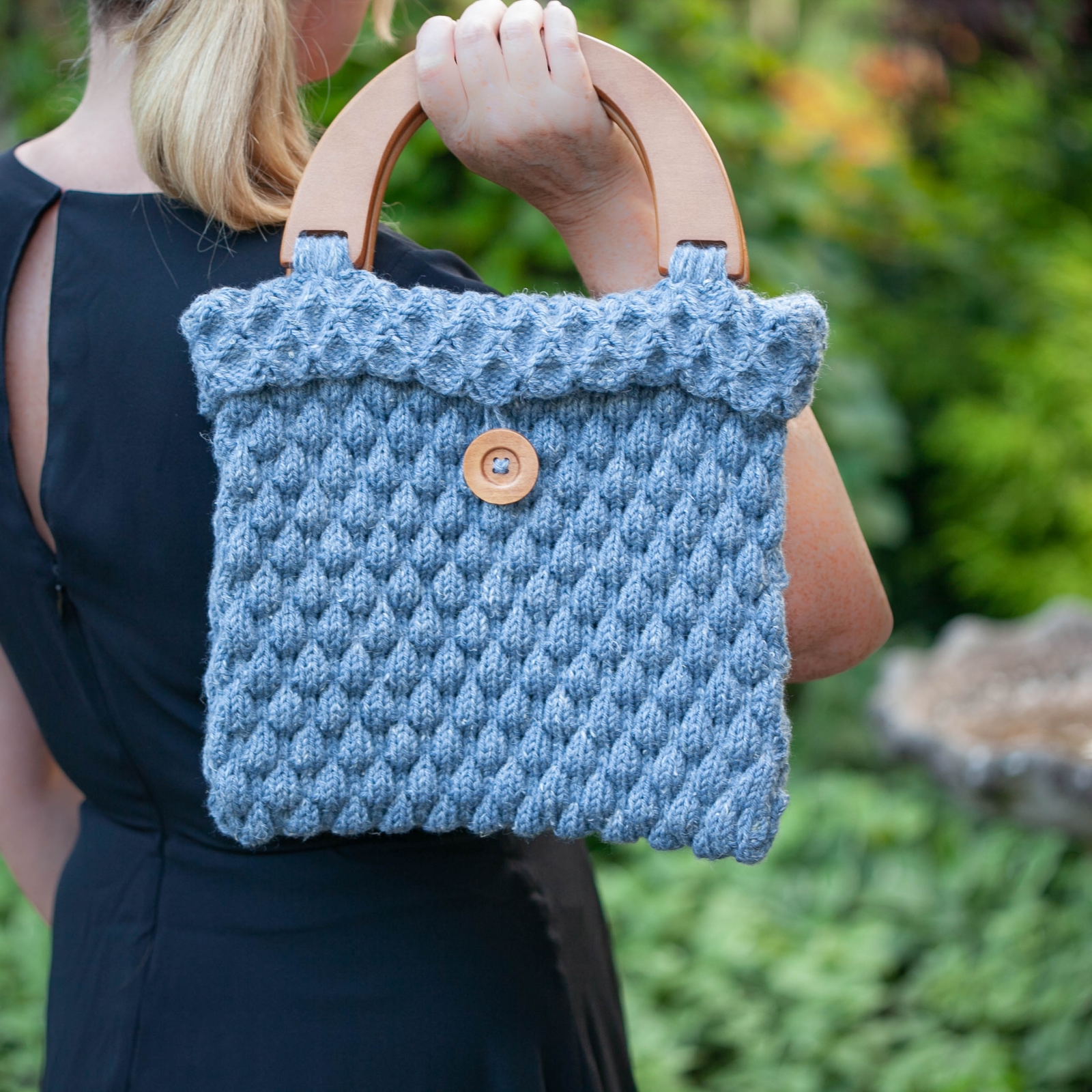 Loom Knit Tote, Stitch & Hat Pattern Set. 2 Patterns