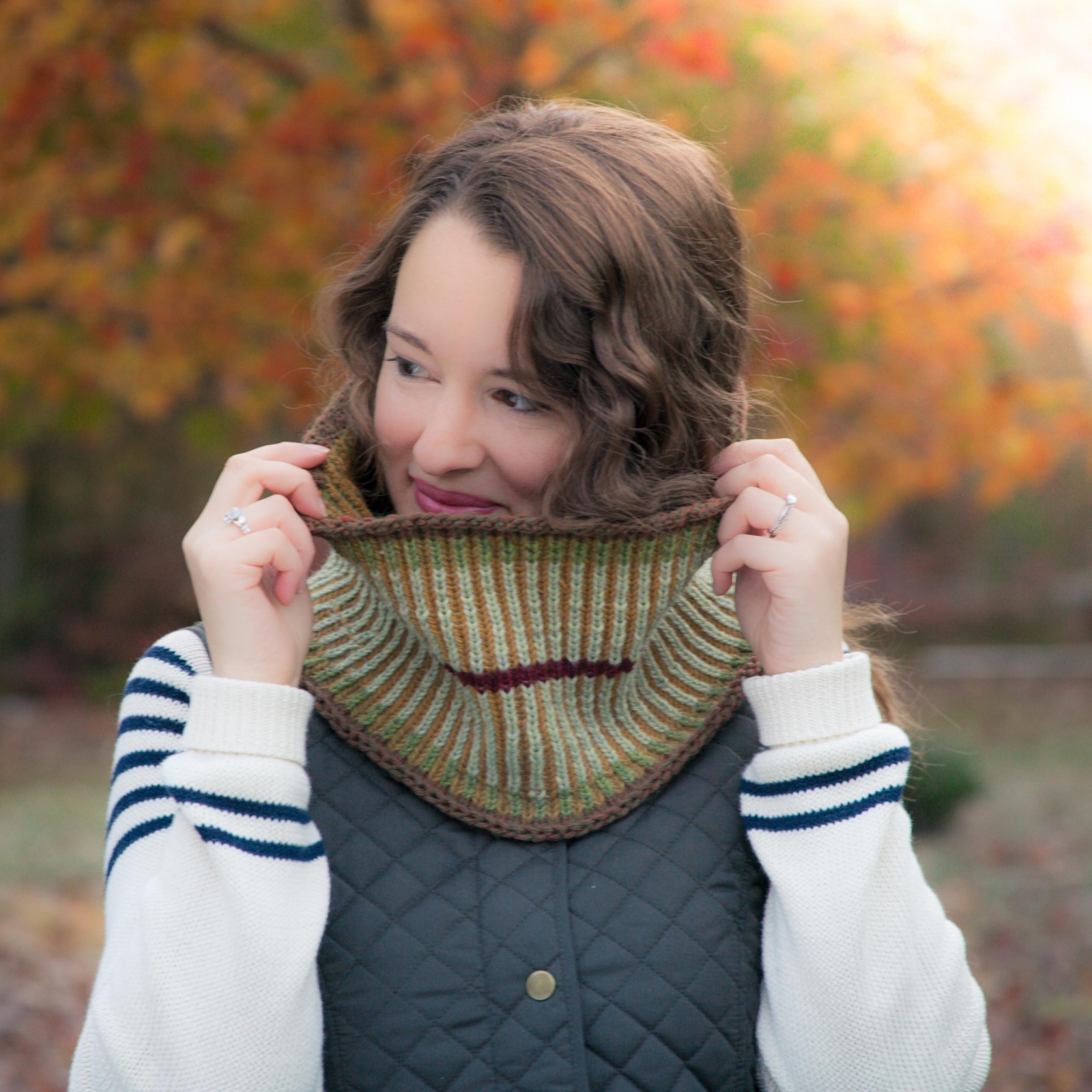 Loom Knit Brioche Cowl PATTERN, Cowl, Scarf, Neckwarmer. This Moment