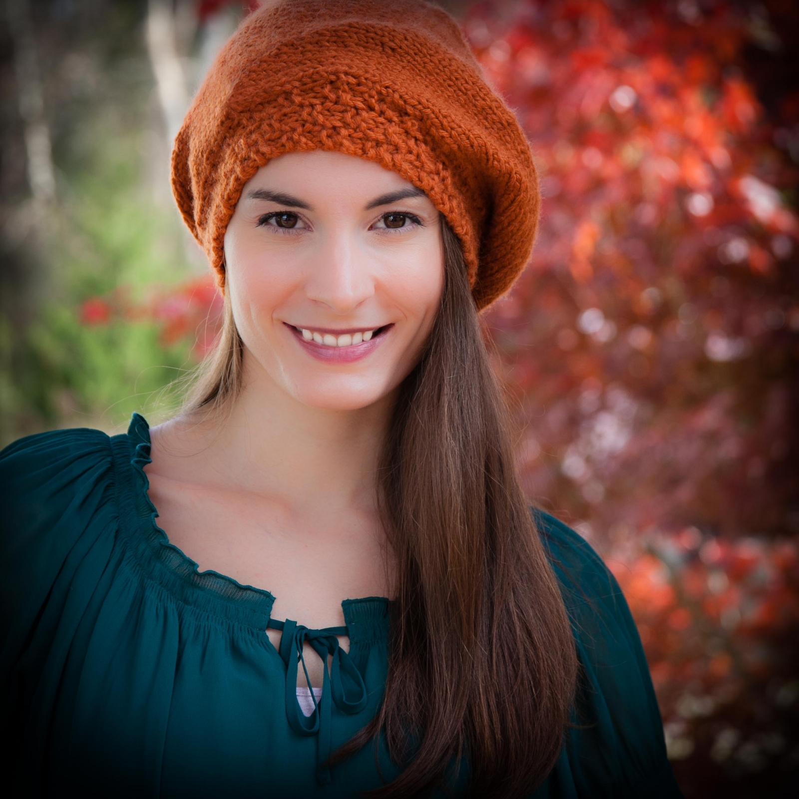 Loom knit beret hat PATTERN painters cap slouch hat adult teen