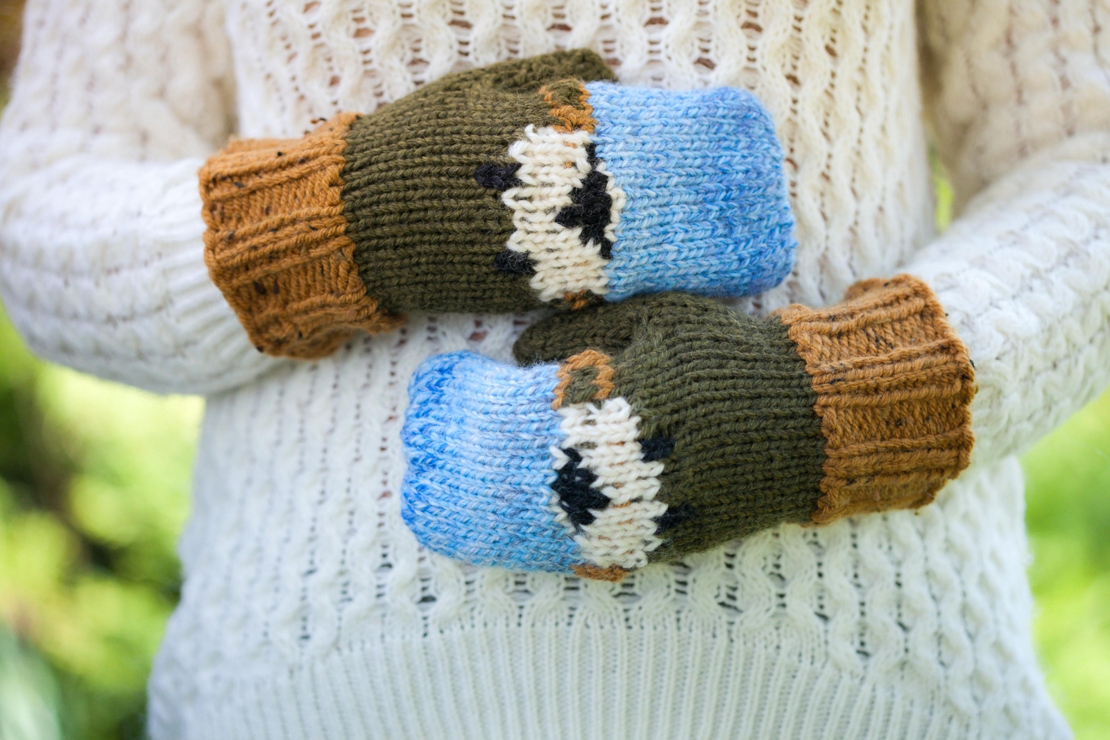 Loom Knit Sheep Themed Hat, Mitten and Cowl PATTERN Set This Moment is Good