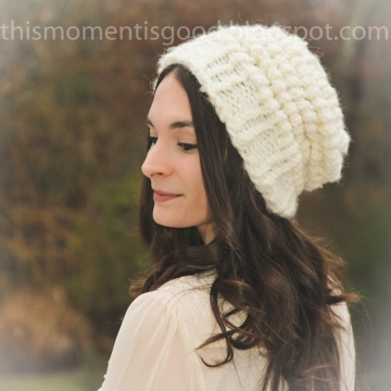 Loom Knit Ladies Vintage Style Hat Pattern. PATTERN ONLY for loom knit puff stitch hat. Pattern is available for instant download!