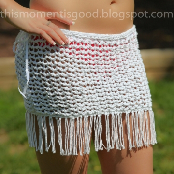 Loom Knit Swimsuit Cover-up PATTERN!  Pattern is Sized for small, medium and large. PATTERN ONLY! Great summer knitting project!
