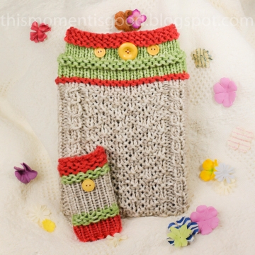 Loom Knit iPad Tablet Cover PATTERN. Plus iPhone Sock Pattern. iPad Sleeve Loom Knitting PATTERN ONLY!