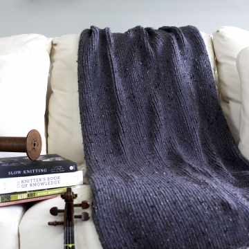 Loom Knit Blanket PDF PATTERN, The Fisherman's Blanket, Modern, Minimalist Style, Beginner Friendly. 8 Sizes. Digital Pattern Download.