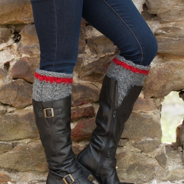 Loom Knit Cable Boot Toppers Loom Knit Cable Boot Toppers