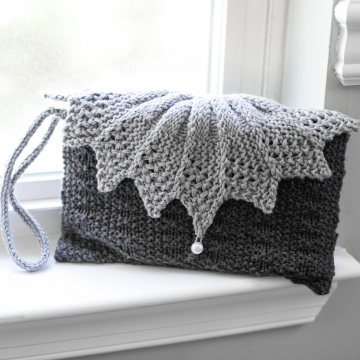 Loom Knit Clutch, Purse, Evening Bag, Wristlet PATTERNS. Elegant Evening Bag, Wedding and Party Purse. 2 PDF Pattern Set.