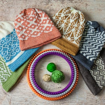 Loom Knit Fair Isle Hat Pattern Collection. Six Fair Isle Hat Loom Knitting Patterns Included, PDF Download. Loom Knit Fair Isle Hat Pattern Collection. Six Fair Isle Hat Loom Knitting Patterns Included, PDF Download.