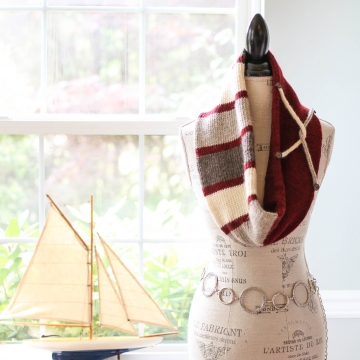 Loom Knit Infinity Scarf Pattern, Tube Scarf, Infinity Cowl, With Embellishment. Preppy, Stylish Scarf Loom Knitting PATTERN for Women. Loom Knit Infinity Scarf Pattern, Tube Scarf, Infinity Cowl, With Embellishment. Preppy, Stylish Scarf Loom Knitting PATTERN for Women.