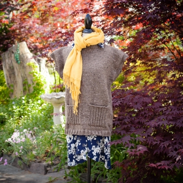 Loom Knit Tunic, Sweater, Top, Poncho PATTERN. 5 Sizes, Small to X-Large. PDF Pattern.