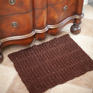Loom Knit Rug PATTERN. Use as an accent rug, bathmat, doormat. PDF Pattern Instant Download.