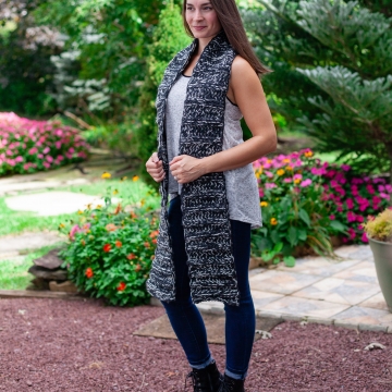 Loom Knit Chunky Scarf PDF Pattern. This Trendy Scarf is Extra Long and A Bold Statement Piece. Not a finished item.
