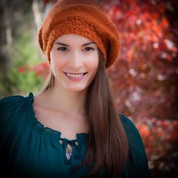 Loom knit beret, hat PATTERN, painters cap, slouch hat, adult teen size, PDF pattern download.
